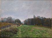 Alfred Sisley Landscape at Louveciennes painting